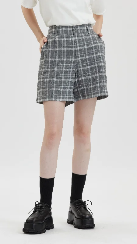 Checked Pattern Shorts