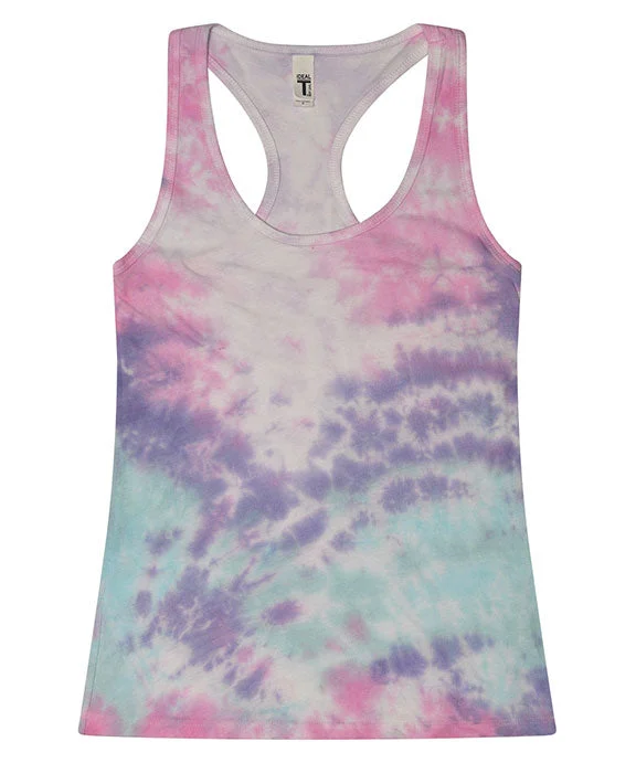 3400 - Tie-Dye Ladies Racerback Tank Top | Cotton Candy