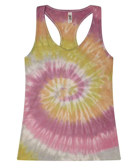 3400 - Tie-Dye Ladies Racerback Tank Top | Desert Rose