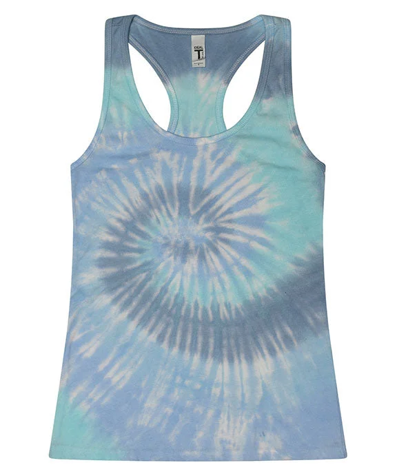 3400 - Tie-Dye Ladies Racerback Tank Top | Lagoon