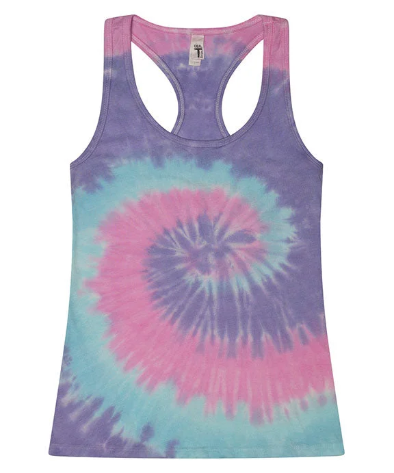 3400 - Tie-Dye Ladies Racerback Tank Top | Unicorn