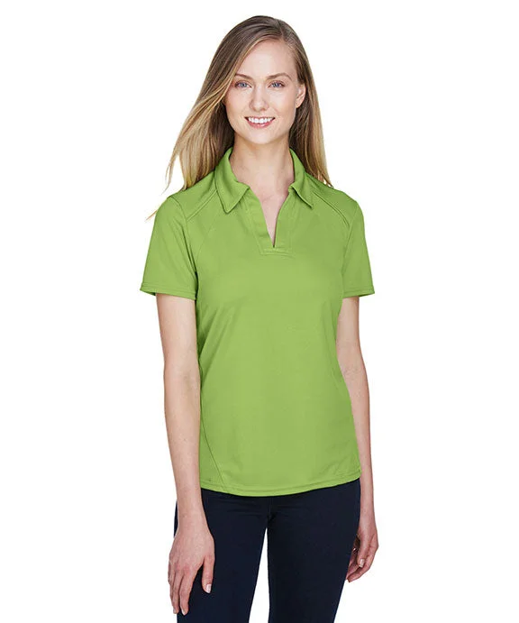 78632 - North End Ladies Recycled Polyester Performance Piqué Polo Shirt | Cactus Green