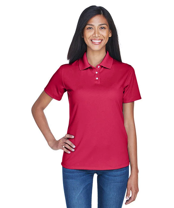 8445L - UltraClub Ladies Cool & Dry Stain-Release Performance Polo Shirt | Cardinal