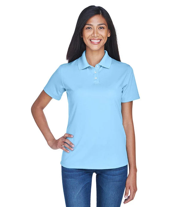 8445L - UltraClub Ladies Cool & Dry Stain-Release Performance Polo Shirt | Columbia Blue