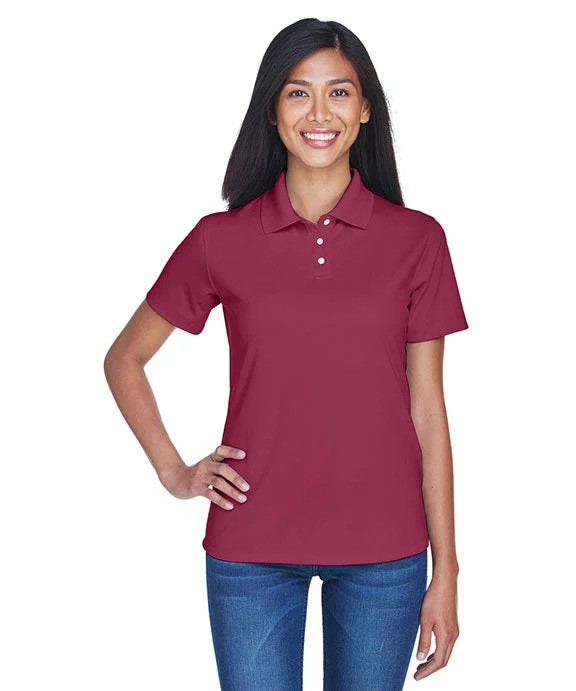 8445L - UltraClub Ladies Cool & Dry Stain-Release Performance Polo Shirt | Maroon