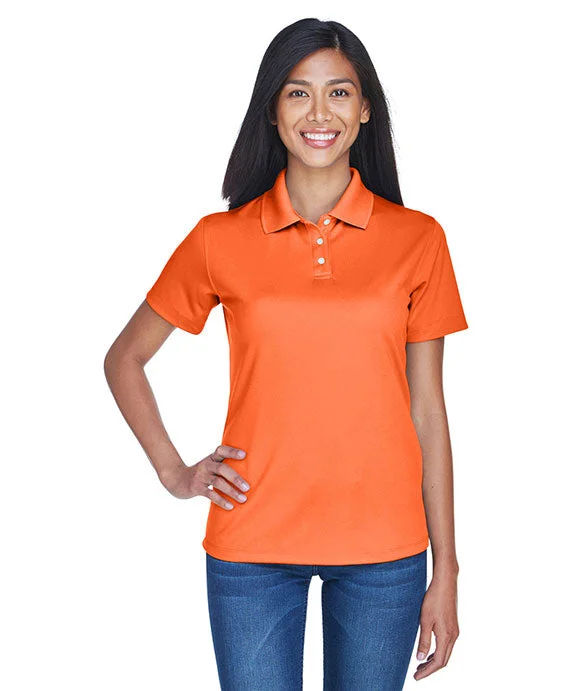 8445L - UltraClub Ladies Cool & Dry Stain-Release Performance Polo Shirt | Orange