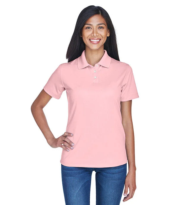 8445L - UltraClub Ladies Cool & Dry Stain-Release Performance Polo Shirt | Pink