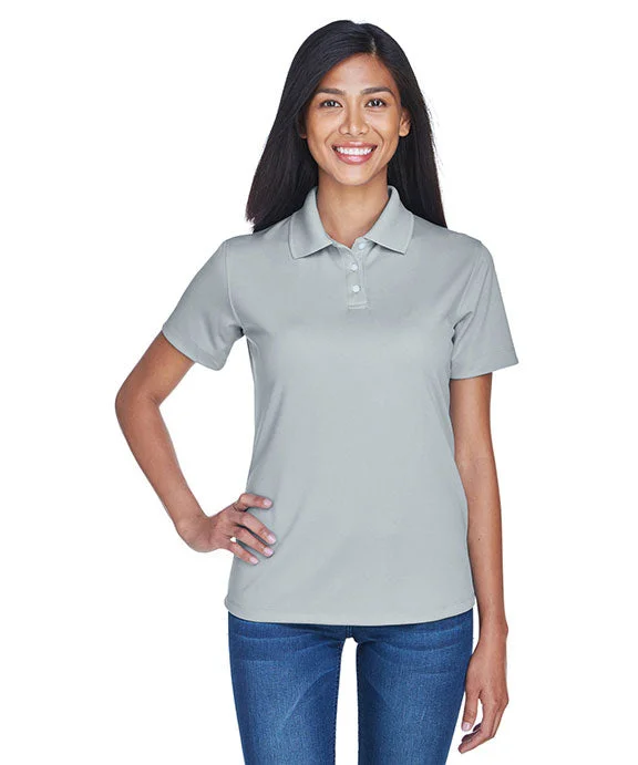 8445L - UltraClub Ladies Cool & Dry Stain-Release Performance Polo Shirt | Silver