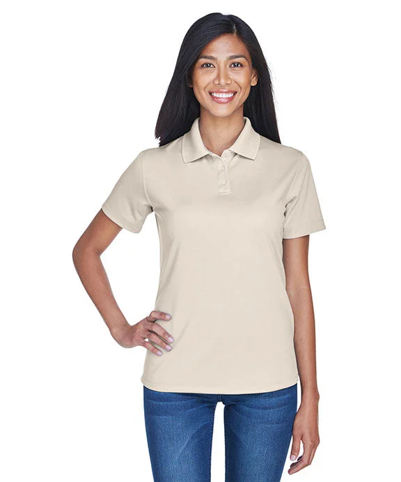 8445L - UltraClub Ladies Cool & Dry Stain-Release Performance Polo Shirt | Stone