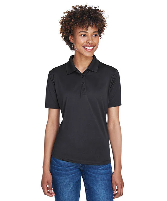 8610L - UltraClub Ladies Cool & Dry 8-Star Elite Performance Interlock Polo Shirt | Black