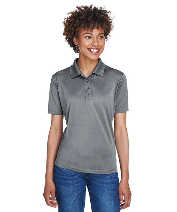 8610L - UltraClub Ladies Cool & Dry 8-Star Elite Performance Interlock Polo Shirt | Charcoal