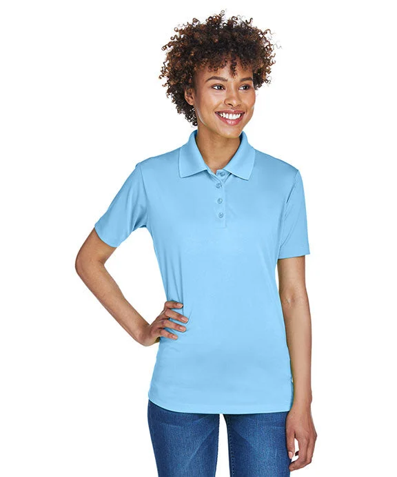 8610L - UltraClub Ladies Cool & Dry 8-Star Elite Performance Interlock Polo Shirt | Columbia Blue