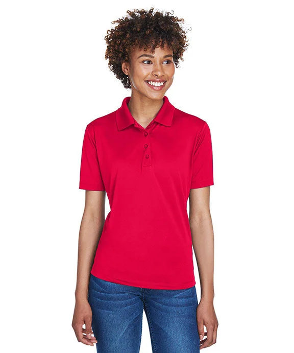 8610L - UltraClub Ladies Cool & Dry 8-Star Elite Performance Interlock Polo Shirt | Red