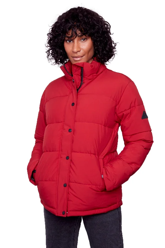 FORILLON | WOMEN'S VEGAN DOWN (RECYCLED) SHORT QUILTED PUFFER JACKET