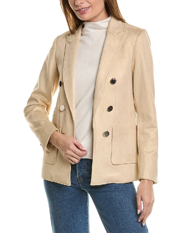 T Tahari Double-Breasted Blazer