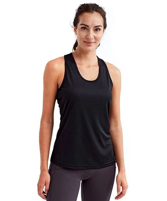 TD042 - TriDri Ladies Yoga Knot Tank Top | Black