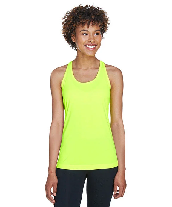 TT11WRC - Team 365 Ladies Zone Performance Racerback Tank Top | Safety Yellow