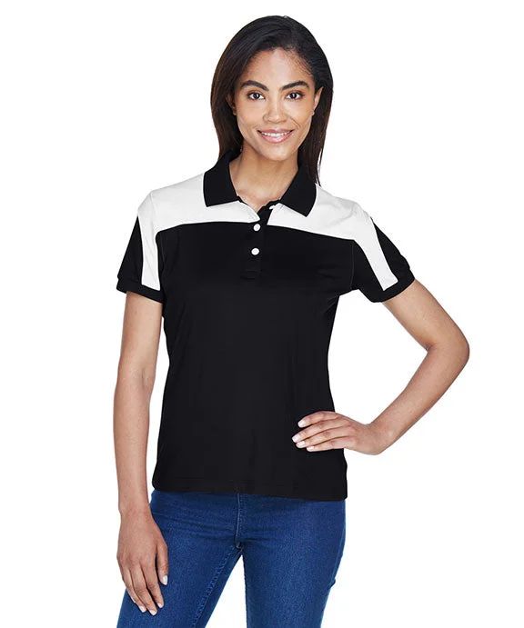 TT22W - Team 365 Ladies Victor Performance Polo Shirt | Black