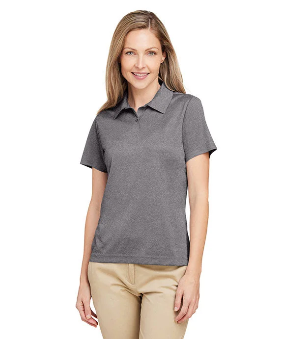 TT51HW - Team 365 Ladies Zone Sonic Heather Performance Polo Shirt | Dark Grey Heather