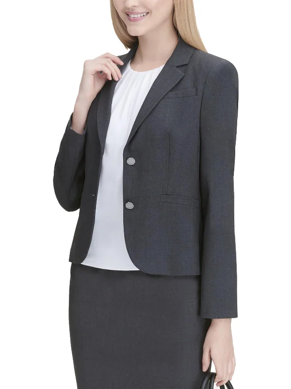 Womens Heathered Lined Blazer