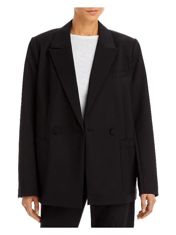 Womens Office Career Double-Breasted Blazer