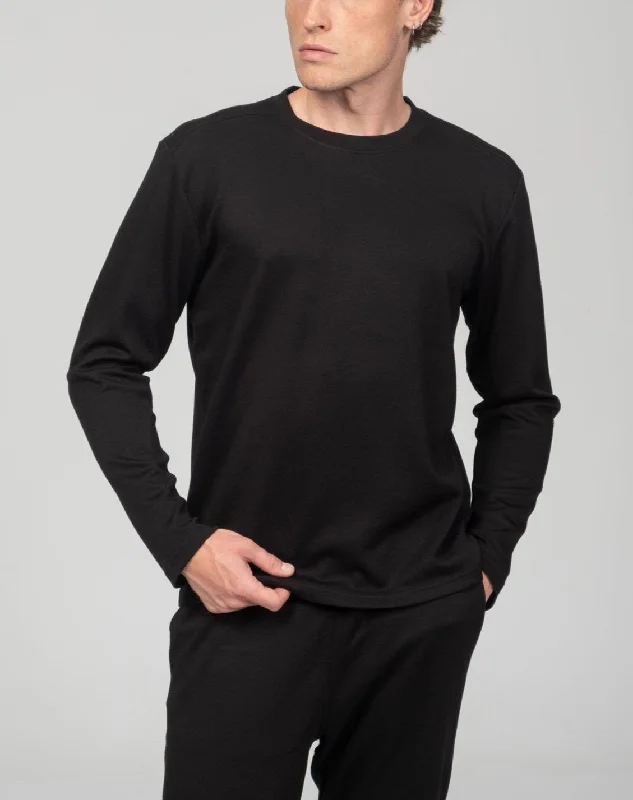 True Classic Long Sleeve Sweater - Black