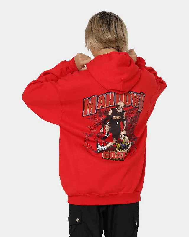 Goat Crew Man Down Hoodie Red