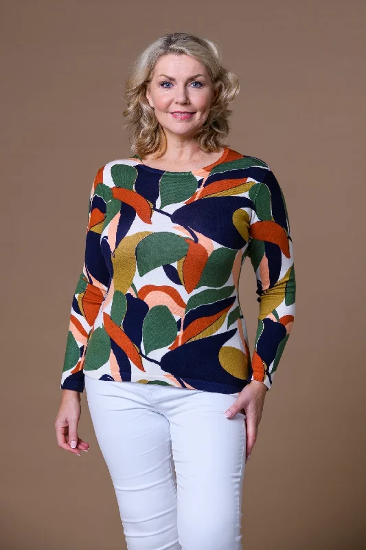 ? Leaf Print Sweater (15% off)