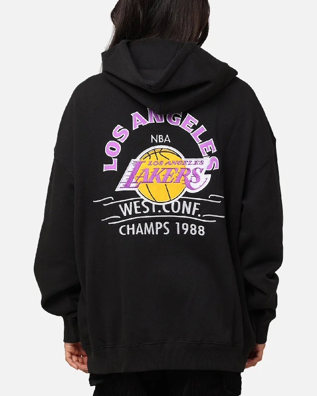 Mitchell & Ness Los Angeles Lakers Letterman Hoodie Black