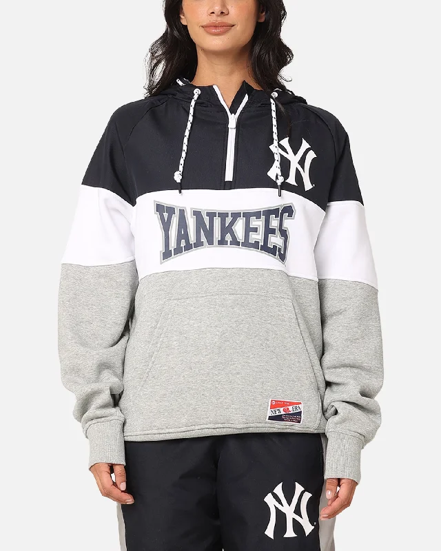 New Era New York Yankees Quarter Zip Hoodie Navy