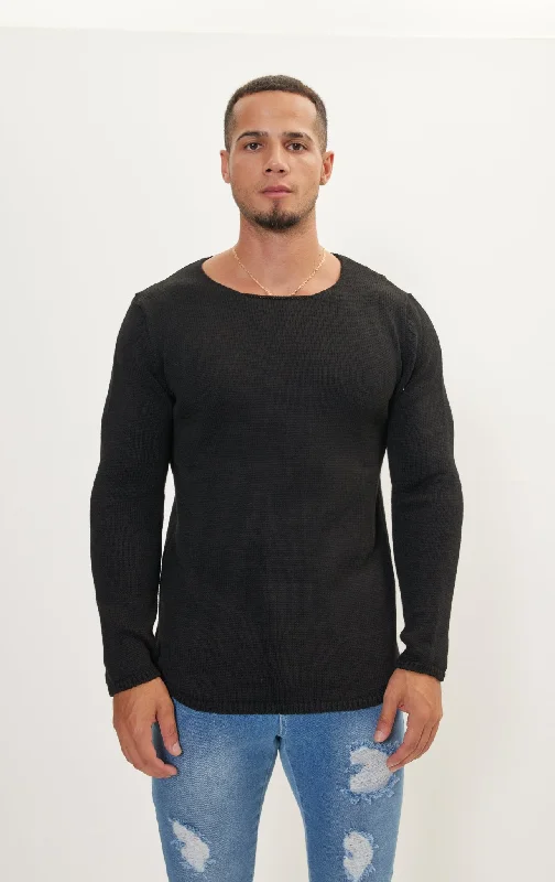 Everyday Knitwear Slim Sweater - Black