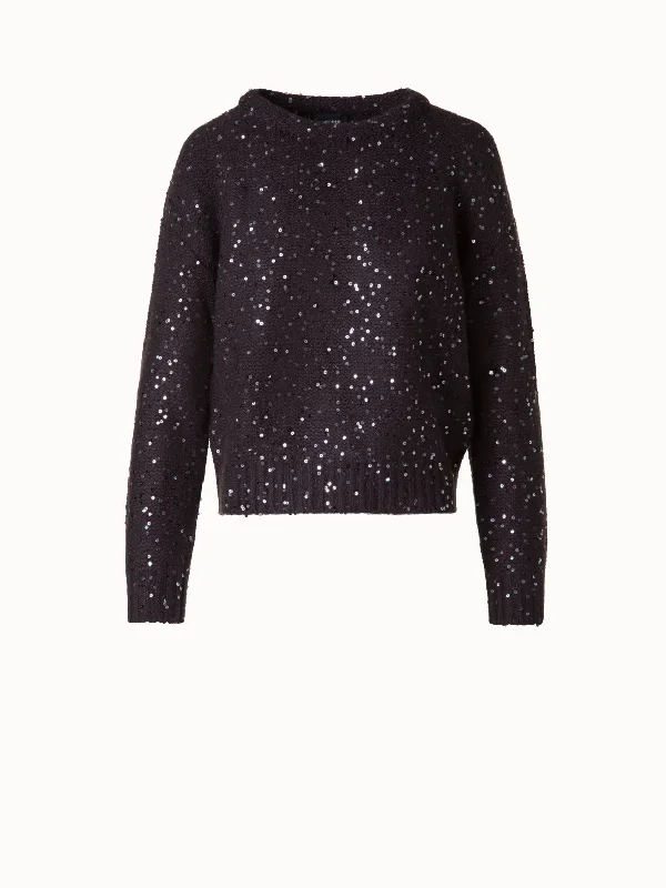 Sequined Wool Cashmere Sweater