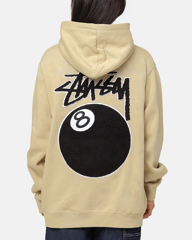 Stüssy 8 Ball Chenille Hoodie Khaki