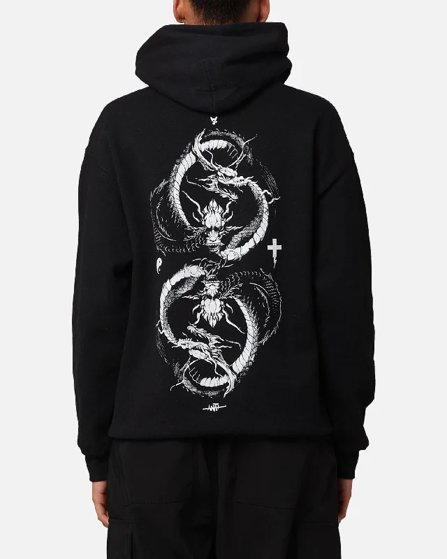 The Anti Order Double Dragon Hoodie Black/White