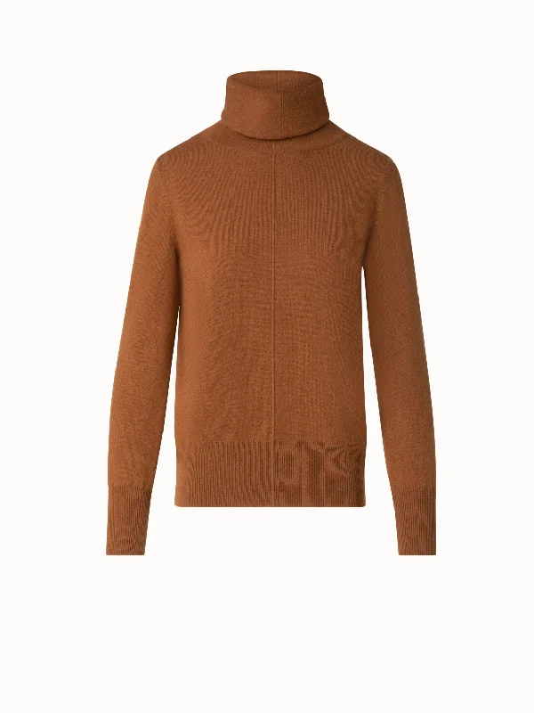 Wide Turtle Neck Cashmere Sweater