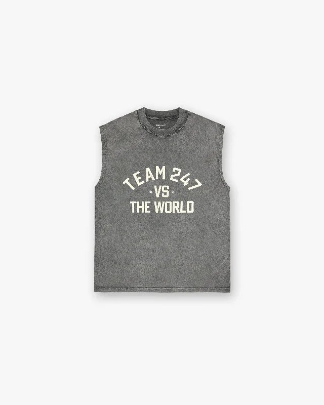 247 Vs The World Tank - Pewter