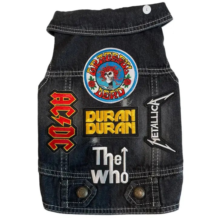 Denim Rocker Vest - Grateful Dead