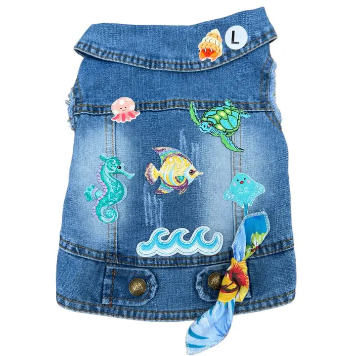 Under the Sea Denim Vest